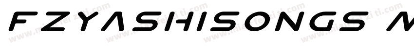 FZYaShiSongS Medium字体转换